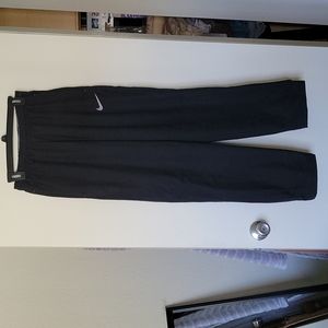 VGT Nike Black Polyester Track Pants Ankle Adjustable